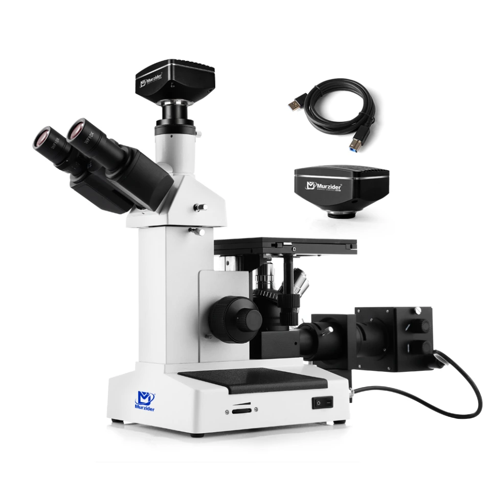 Inverted Metallographi c Microscope.
+2000W Pixels Camera